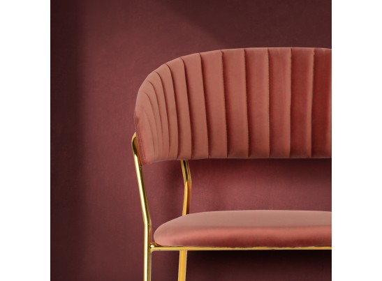 Стул Turin пудровый с золотыми ножками в Ростове-на-Дону