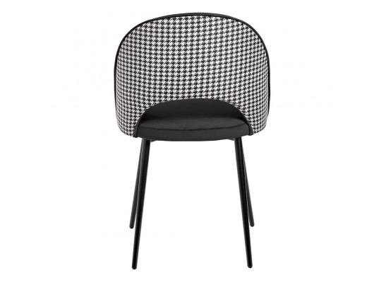 Стул Leo чёрный с жаккардом в Ростове-на-Дону