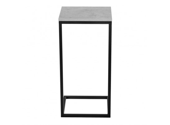 Придиванный столик Loft 35х35 Бетон Чикаго с чёрными ножками в Ростове-на-Дону