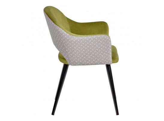 Стул Bruno ярко-зеленый с жаккардом в Ростове-на-Дону