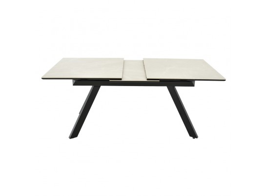 Стол Adam раскладной 140-190x90x75см, керамогранит бежевый, чёрный в Ростове-на-Дону