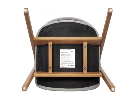 Стул Alan серый букле с ножками цвета орех в Ростове-на-Дону