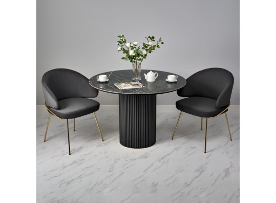 Стол Aura D110, керамогранит Wacom, чёрный в Ростове-на-Дону