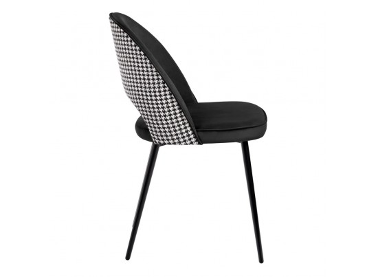 Стул Leo чёрный с жаккардом в Ростове-на-Дону