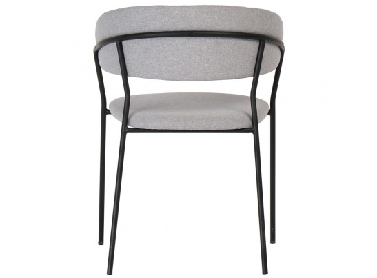 Стул Turin светло-серая рогожка с чёрными ножками в Ростове-на-Дону