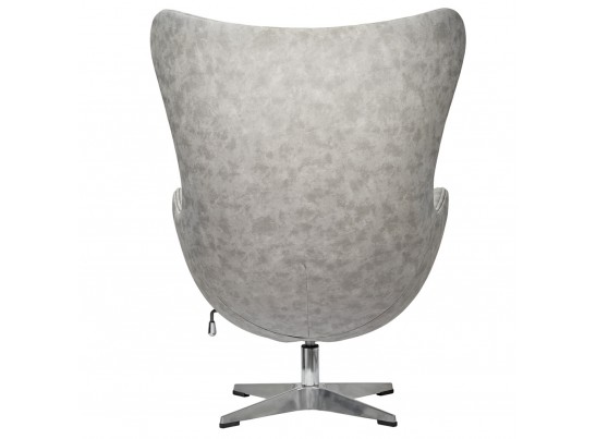 Кресло EGG CHAIR светло-серый матовый с эффектом состаренная кожа в Ростове-на-Дону Кресло EGG CHAIR светло-серый матовый с эффектом состаренная кожа в Ростове-на-Дону