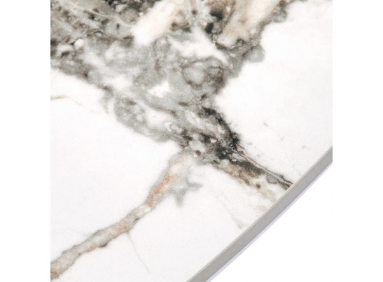 Стол Yoda диам.100см, керамогранит белый мрамор в Ростове-на-Дону