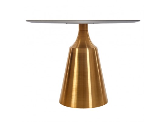 Стол Yoda диам.100см, керамогранит белый мрамор в Ростове-на-Дону