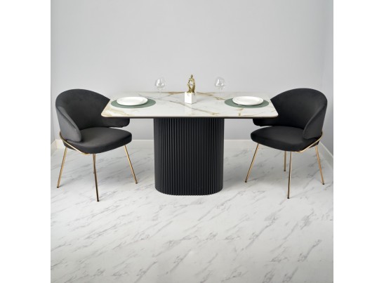 Стол Festa 140x85x77см, керамогранит Calacatte gold в Ростове-на-Дону