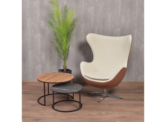 Кресло EGG STYLE CHAIR коричневый, экокожа в Ростове-на-Дону Кресло EGG STYLE CHAIR коричневый, экокожа в Ростове-на-Дону