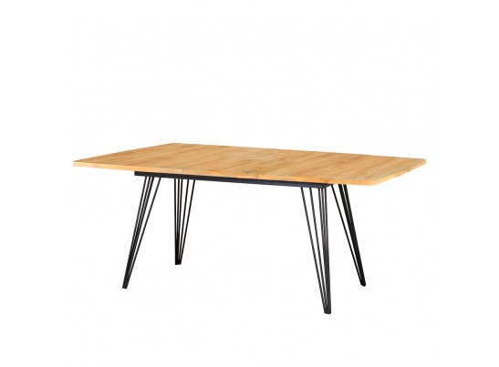Стол Fusion 140-180 x 90см, Дуб Навара, чёрный в Ростове-на-Дону