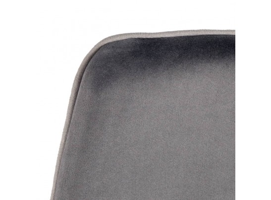 Стул полубарный Dave серый с жаккардом, с поворотным механизмом в Ростове-на-Дону