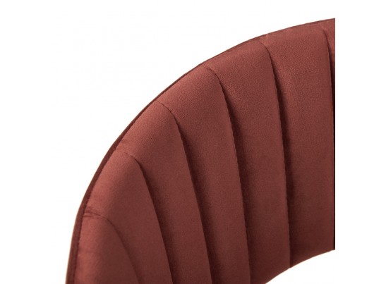 Стул полубарный Turin терракотовый с золотыми ножками в Ростове-на-Дону