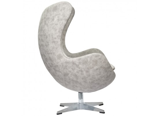 Кресло EGG CHAIR светло-серый матовый с эффектом состаренная кожа в Ростове-на-Дону Кресло EGG CHAIR светло-серый матовый с эффектом состаренная кожа в Ростове-на-Дону
