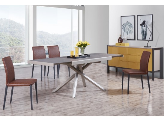 Стол раздвижной MELANIA серый в Ростове-на-Дону