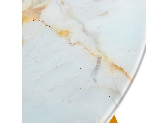 Набор кофейных столиков Tango бежевый мрамор с ножками матовое золото, 2шт в Ростове-на-Дону