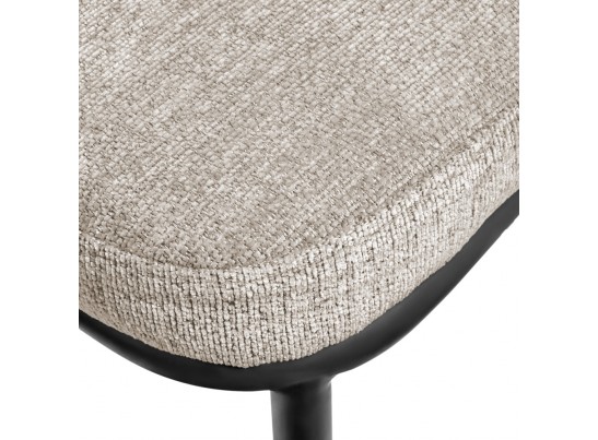 Стул полубарный Lucas 2 латте шенилл с чёрными ножками в Ростове-на-Дону