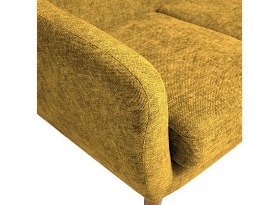 Диван Picasso двухместный горчичный, шенилл в Ростове-на-Дону