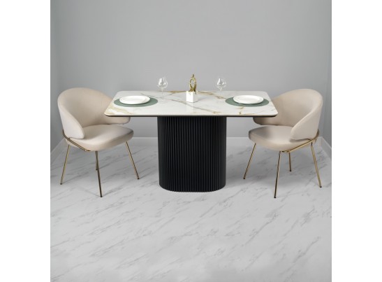 Стол Festa 140x85x77см, керамогранит Calacatte gold в Ростове-на-Дону