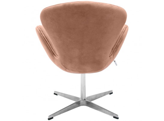 Кресло SWAN CHAIR пыльно-розовый, искусственная замша в Ростове-на-Дону