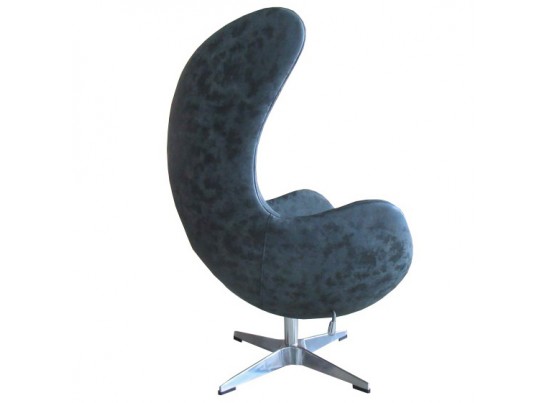 Кресло EGG CHAIR черный матовый с эффектом состаренная кожа в Ростове-на-Дону Кресло EGG CHAIR черный матовый с эффектом состаренная кожа в Ростове-на-Дону