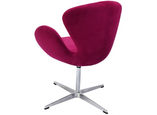 Кресло SWAN CHAIR винный, искусственная замша в Ростове-на-Дону