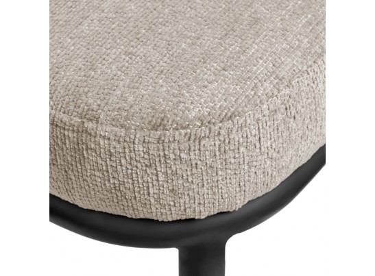 Стул Lucas 2 латте шенилл с чёрными ножками в Ростове-на-Дону