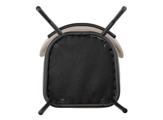 Стул Lucas 2 латте шенилл с чёрными ножками в Ростове-на-Дону