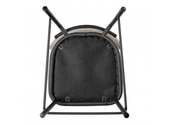 Стул полубарный Lucas 2 латте шенилл с чёрными ножками в Ростове-на-Дону