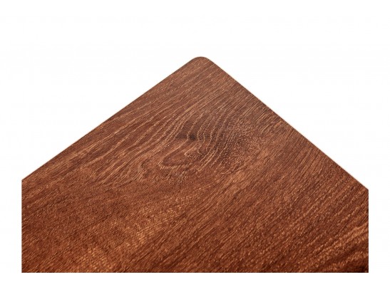 Стол многофункциональный на колесах, 60x40 см, «РОЛЛ», 2 ножки, регул.высота, мдф, металл, тёмн. дерево, черный в Ростове-на-Дону