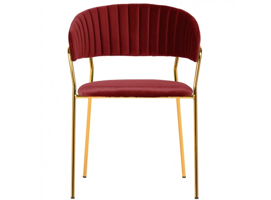 Комплект из 4-х стульев Turin винный с золотыми ножками в Ростове-на-Дону
