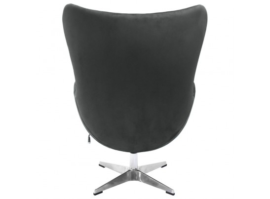 Кресло EGG CHAIR графит, искусственная замша в Ростове-на-Дону