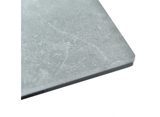 Стол Adam раскладной 140-190x90x75см, керамогранит серый мрамор, чёрный в Ростове-на-Дону