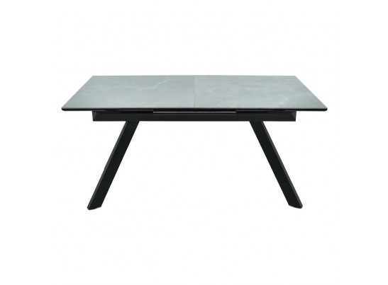 Стол Adam раскладной 140-190x90x75см, керамогранит серый мрамор, чёрный в Ростове-на-Дону