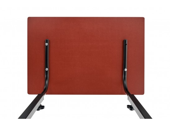 Стол многофункциональный на колесах, 60x40 см, «РОЛЛ», 2 ножки, регул.высота, мдф, металл, тёмн. дерево, черный в Ростове-на-Дону