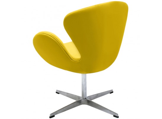 Кресло SWAN CHAIR жёлтый, искусственная замша в Ростове-на-Дону