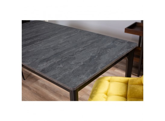Стол Splash раскладной 125-155x85x75см, Угольный камень, чёрный в Ростове-на-Дону