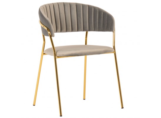 Комплект из 4-х стульев Turin латте с золотыми ножками в Ростове-на-Дону