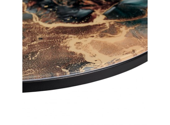 Набор кофейных столиков Tango космический с чёрными ножками, 2шт в Ростове-на-Дону