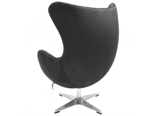 Кресло EGG CHAIR графит, искусственная замша в Ростове-на-Дону