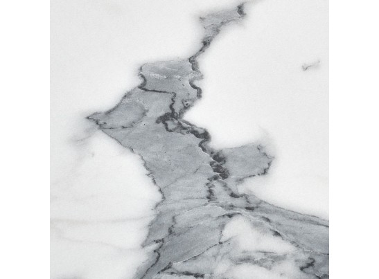 Стол Rudolf круглый раскладной 100-130x100x75см, белый мрамор, белый в Ростове-на-Дону