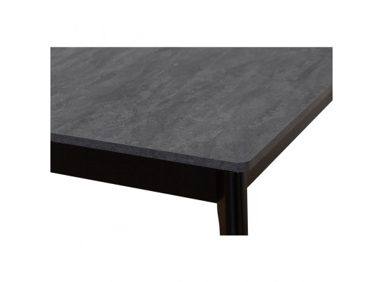 Стол Splash раскладной 125-155x85x75см, Угольный камень, чёрный в Ростове-на-Дону