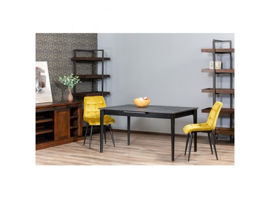 Стол Splash раскладной 125-155x85x75см, Угольный камень, чёрный в Ростове-на-Дону