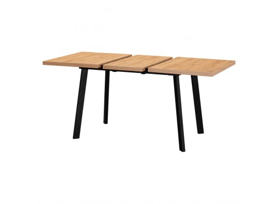 Стол Next раскладной 120-160x100x76,5см, Дуб навара, чёрный в Ростове-на-Дону