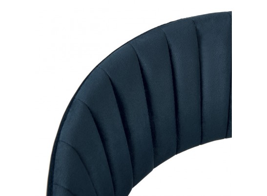 Стул полубарный Turin синий с золотыми ножками в Ростове-на-Дону