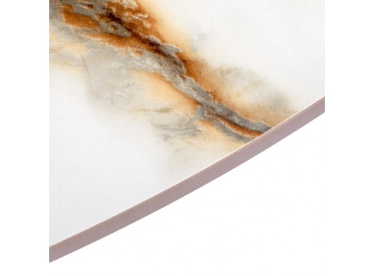 Стол Aura D110, керамогранит Calacatte gold мрамор, чёрный в Ростове-на-Дону