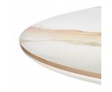 Стол Aura D110, керамогранит Calacatte gold мрамор, чёрный в Ростове-на-Дону