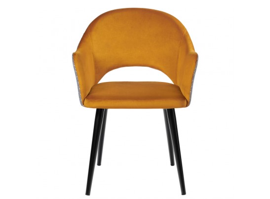 Стул Bruno горчичный с жаккардом в Ростове-на-Дону