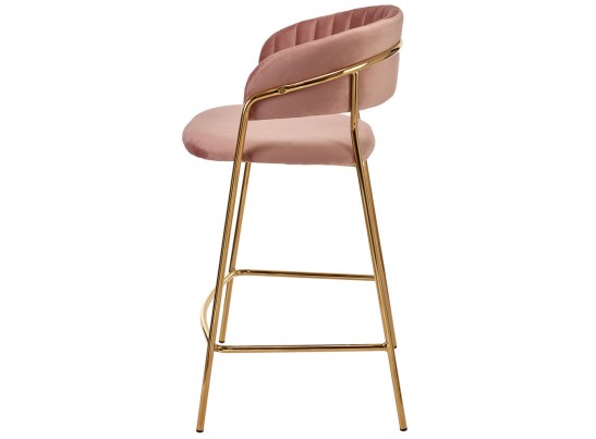 Стул полубарный Turin пудровый с золотыми ножками в Ростове-на-Дону