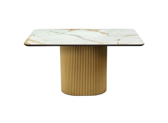 Стол Festa 140x85x77см, керамогранит Calacatte gold мрамор в Ростове-на-Дону